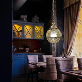 Avenila Vintage Turkey Medieval Romantic Olive Glass Stone Pendant Light - Avenila - Interior Lighting, Design & More