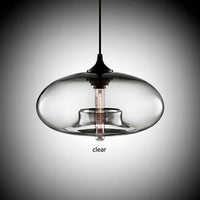 المعاصرة شنقا 6 أضواء قلادة الزجاج اللون - Avenila - الإضاءة الداخلية والتصميم وأكثر
