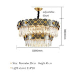 Double Layer Luxury LED Crystal Flower Icicle Chandelier - Avenila - Interior Lighting, Design & More