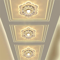 LED الممر زهرة على شكل أضواء السقف الكريستال - Avenila - الإضاءة الداخلية والتصميم وأكثر