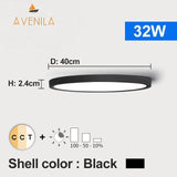 LED Dimmable Ceiling Light 12W 18W 24W 32W 220V With 3 Color Adjustable - Avenila - Interior Lighting, Design & More