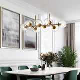 Nordic Loft Glass Ball Pendant Lights Creative Molecule Design Winehouse Living Room - Avenila - Interior Lighting, Design & More