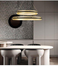 Post-Modern Light Luxury Round Honeycomb Aluminum Chandelier - Avenila - Interior Lighting, Design & More