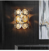 Avenila Luxury Gold Crystal Bedside Wall Sconce