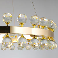 50, 60, 80cm Sofrey Modern Crystal Gold Ring Wohnzimmer Kronleuchter - Avenila - Innenbeleuchtung, Design & mehr