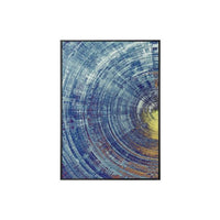 Abstraktes Blau und Gelbe Kreise Muster Leinwandmalerei Moderne Poster und Drucke Wandkunst Bilder für Wohnzimmer Wohndekor - Avenila - Innenbeleuchtung, Design & mehr