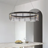 Avenila Schwarzer & grauer Metall-Glas-Luxus-Kronleuchter - Avenila - Innenbeleuchtung, Design und mehr