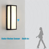 Avenila LED Waterproof Outdoor Rectangular Wall Sconce with Motion Sensor - Avenila - Interior Lighting, Design & More