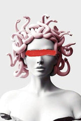 Avenila Painting Of Medusa Snakes Canvas Art Posters Graffiti Wall Art - Avenila - Interior Lighting, Design & More