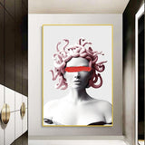 Avenila Painting Of Medusa Snakes Canvas Art Posters Graffiti Wall Art - Avenila - Interior Lighting, Design & More