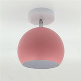 Creative Round Iron E27 Ceiling Light Nordic Modern Macaron LED Ceiling Lamp - Avenila - Interior Lighting, Design & More