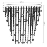 Bündig montierter ovaler Kristallwasserfall-Deckenkronleuchter - Avenila - Innenbeleuchtung, Design und mehr