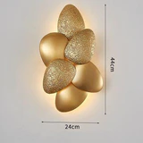Goldene 6-teilige LED-Wandleuchte - Avenila - Innenbeleuchtung, Design und mehr