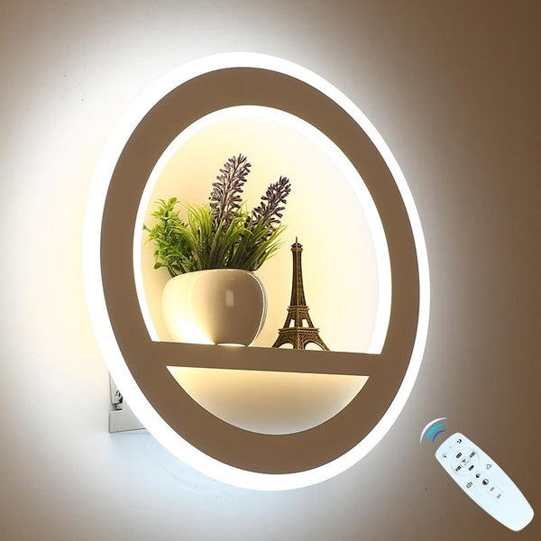 LED-Wandlampen-Dekoration mit dimmbarer Fernbedienung