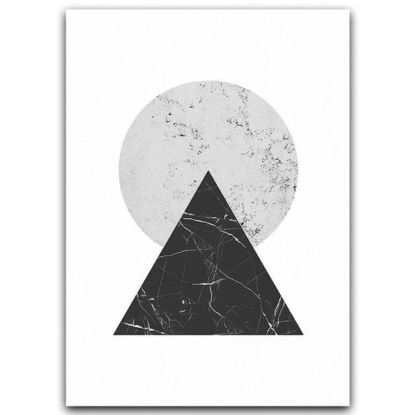 Minimalistischer Stil Marmor Geometrisches Muster Abstraktes dekoratives Leinwandgemälde Poster - Avenila - Innenbeleuchtung, Design & mehr