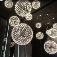 Moderne Feuerwerks-LED-Edelstahl-Pendelleuchten - Avenila - Innenbeleuchtung, Design & mehr