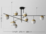 Postmoderner Luxus-Kugelkronleuchter 3-9 Köpfe - Avenila - Innenbeleuchtung, Design und mehr