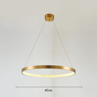 Semiflush Luxury Gold Circular Ring Chandelier - Avenila Luxury Selects - Avenila - Interior Lighting, Design & More