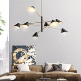 Sofrey Postmoderner Zweiglampen-Kronleuchter für das Wohnzimmer Schwarz-Gold glänzendes Schlafzimmer - Avenila - Innenbeleuchtung, Design & mehr