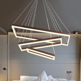 Square Hanging Lamp Modern LED Pendant Lights For Living Room With Remote Dimmable Home Bedroom Lighting Fixture Restaurant Decor - Avenila - Interior Lighting, Design & More