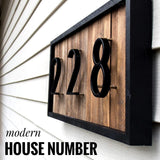 125mm Big Modern House Number Hotel Home Door Number Outdoor Address #0-9 - Avenila - Iluminación interior, diseño y más