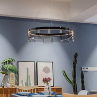 Avenila Black & Grey Metal Glass Luxury Chandelier - Avenila - Iluminación Interior, Diseño y Más