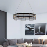 Avenila Black & Grey Metal Glass Luxury Chandelier - Avenila - Iluminación Interior, Diseño y Más