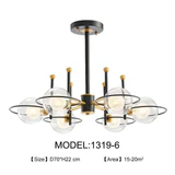 Avenila Gold & Black Modern Glass Ball Lámpara LED - Avenila - Iluminación Interior, Diseño y Más