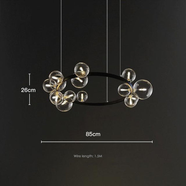 Avenila Living Room Hotel Luxury Circle Round Bubble Chandelier - Avenila - Interior Lighting, Design & More