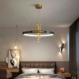 Avenila Round Circular Bamboo Luxury Adjustable Chandelier - Avenila - Interior Lighting, Design & More