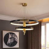 Avenila Round Circular Bamboo Luxury Adjustable Chandelier - Avenila - Interior Lighting, Design & More