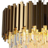Araña de acero pulido y cromado Avenila Select Modern Gold - Avenila - Iluminación Interior, Diseño y Más