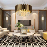 Araña de acero pulido y cromado Avenila Select Modern Gold - Avenila - Iluminación Interior, Diseño y Más