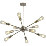 Lámpara moderna de latón Sputnik 10 tomas - Avenila - Iluminación interior, diseño y más