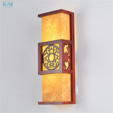 Lámpara mural de imitación de madera creativa de estilo chino - Avenila - Iluminación interior, diseño y más