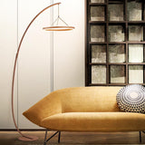 Lámpara de piso de la sala de estar de una casa de acrílico café - Avenila - Iluminación interior, diseño y más
