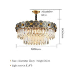 Double Layer Luxury LED Crystal Flower Icicle Chandelier - Avenila - Interior Lighting, Design & More