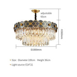 Double Layer Luxury LED Crystal Flower Icicle Chandelier - Avenila - Interior Lighting, Design & More