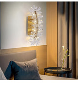Apliques de pared de cristal con diseño de flores para el pasillo - Avenila - Iluminación interior, diseño y más