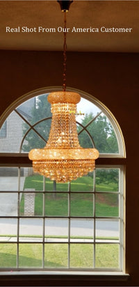 Lámpara de cristal dorada del Imperio Francés - Avenila - Iluminación Interior, Diseño y Más