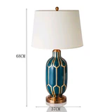 Lámparas de mesa regulables con LED pintadas a mano Azul idílico - Avenila - Iluminación Interior, Diseño y Más