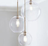 Loft Modern Pendant Light Silver Gold Glass Ball Hanging Lamp - Avenila - Iluminación Interior, Diseño y Más