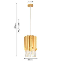 Luces colgantes de cristal moderno y oro para la cocina o el comedor - Avenila - Iluminación interior, diseño y más