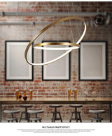 Lámpara moderna de anillos circulares 4/3/2/1 - Avenila - Iluminación Interior, Diseño y Más