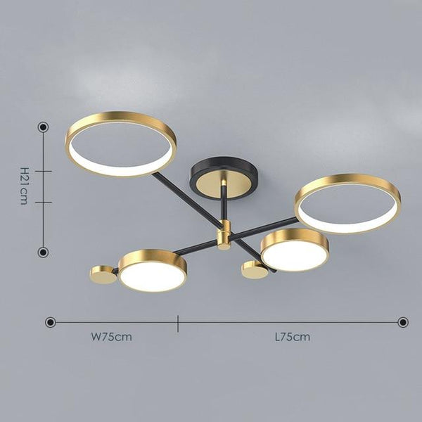 Modern Minimalist Living Room Lamp Light Luxury Art Nordic Restaurant Chandelier - Avenila - Interior Lighting, Design & More