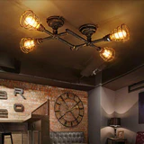 Lámpara de techo semi-empotrada industrial rústica Lámpara colgante de tubo Steampunk - Avenila - Iluminación Interior, Diseño y Más