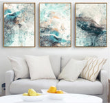 Simple Abstract Distortion Canvas Paintings Modular Pictures Wall Art Canvas Unframed - Avenila - Interior Lighting, Design & More
