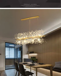 Lámpara de cristal de copos de nieve para la sala o el comedor - Avenila - Iluminación interior, diseño y más