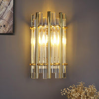 Sofrey Lámpara de pared de cristal moderno Lámpara LED dorada - Avenila - Iluminación Interior, Diseño y Más