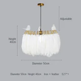 Lámpara de plumas blancas Sofrey - Avenila Selects - Avenila - Iluminación Interior, Diseño y Más